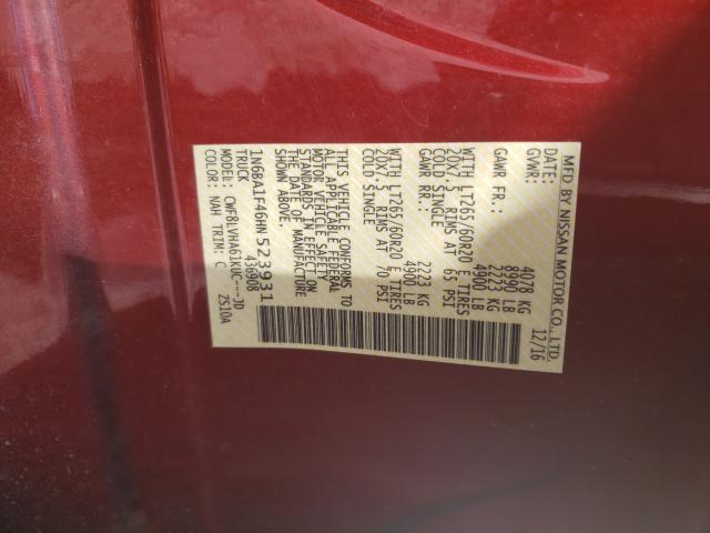 Photo 9 VIN: 1N6BA1F46HN523931 - NISSAN TITAN XD S 