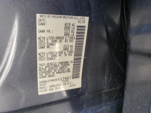 Photo 9 VIN: 1N6BA1F46JN517407 - NISSAN TITAN XD S 