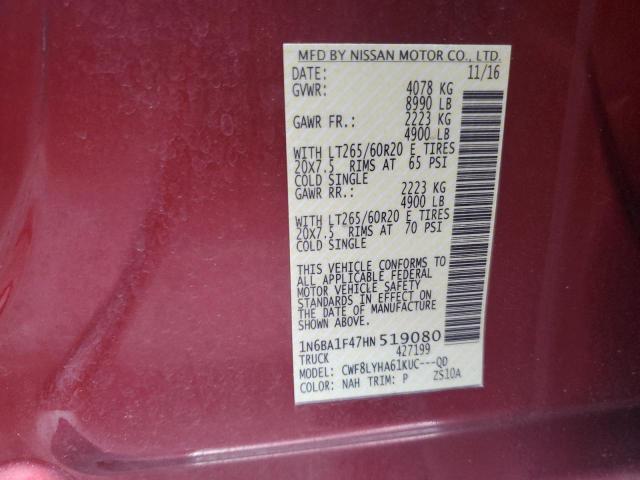 Photo 11 VIN: 1N6BA1F47HN519080 - NISSAN TITAN 