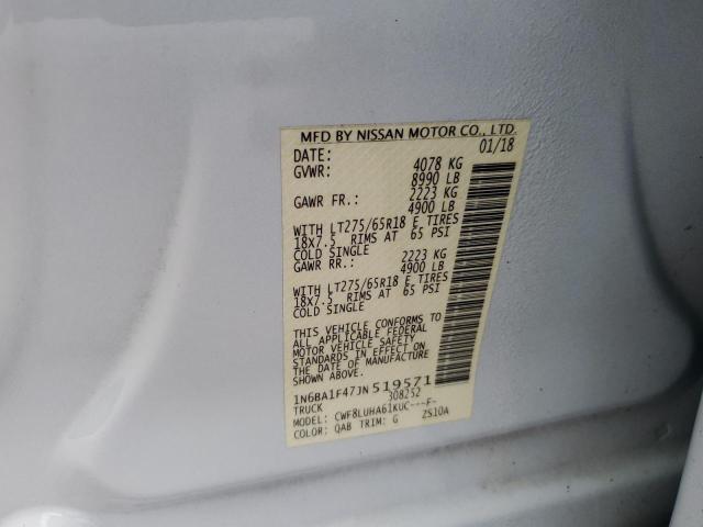 Photo 9 VIN: 1N6BA1F47JN519571 - NISSAN TITAN XD S 