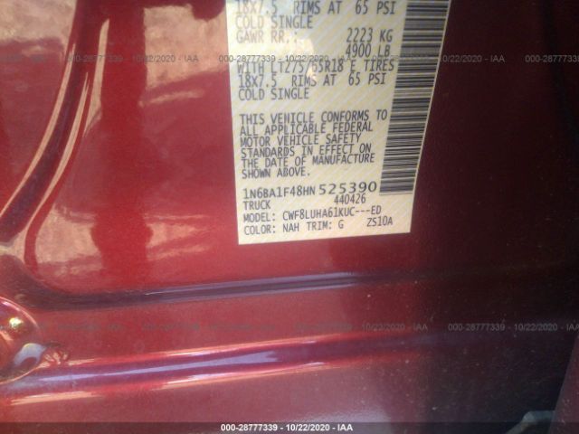 Photo 8 VIN: 1N6BA1F48HN525390 - NISSAN TITAN XD 