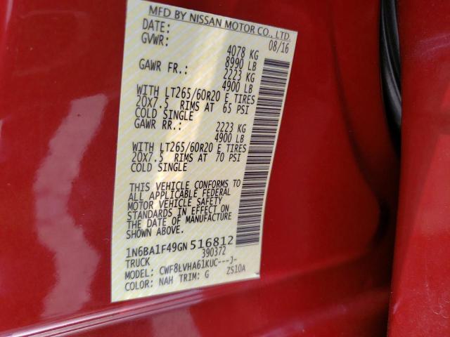 Photo 11 VIN: 1N6BA1F49GN516812 - NISSAN TITAN XD S 