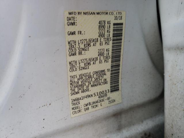 Photo 9 VIN: 1N6BA1F49KN510033 - NISSAN TITAN XD S 