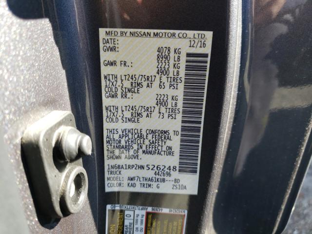 Photo 9 VIN: 1N6BA1RP2HN526248 - NISSAN TITAN XD 