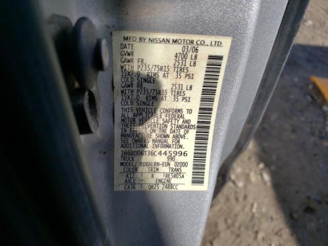 Photo 11 VIN: 1N6BD06T36C445996 - NISSAN FRONTIER 