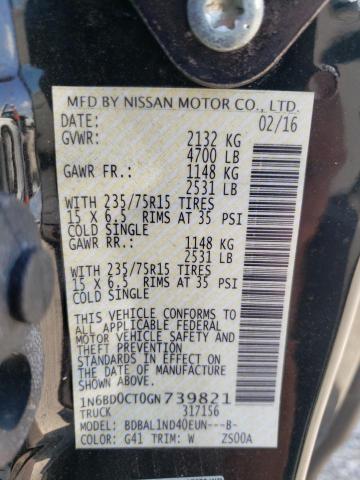 Photo 9 VIN: 1N6BD0CT0GN739821 - NISSAN FRONTIER S 