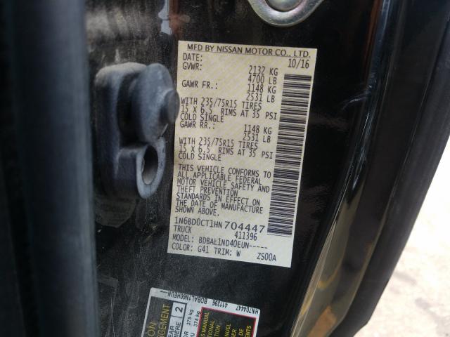 Photo 9 VIN: 1N6BD0CT1HN704447 - NISSAN FRONTIER S 