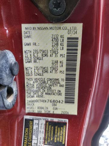 Photo 12 VIN: 1N6BD0CT4EN768042 - NISSAN FRONTIER S 