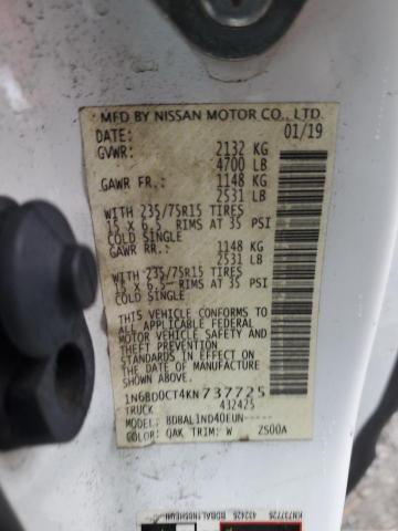 Photo 11 VIN: 1N6BD0CT4KN737725 - NISSAN FRONTIER 