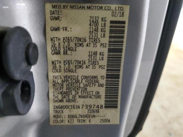 Photo 11 VIN: 1N6BD0CT6JN739748 - NISSAN FRONTIER S 