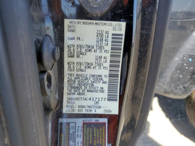 Photo 9 VIN: 1N6BD0CT7AC417177 - NISSAN FRONTIER K 