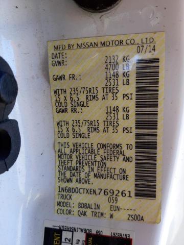 Photo 11 VIN: 1N6BD0CTXEN769261 - NISSAN FRONTIER S 