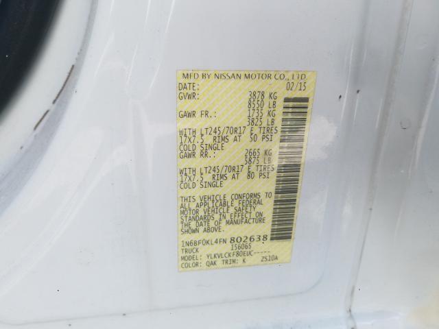 Photo 9 VIN: 1N6BF0KL4FN802638 - NISSAN NV 1500 