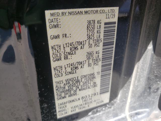 Photo 9 VIN: 1N6BF0KM2LN803291 - NISSAN NV CARGO 