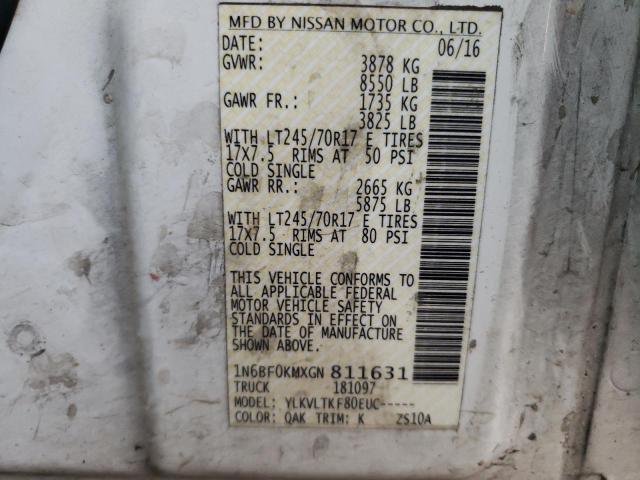 Photo 9 VIN: 1N6BF0KMXGN811631 - NISSAN NV 1500 S 