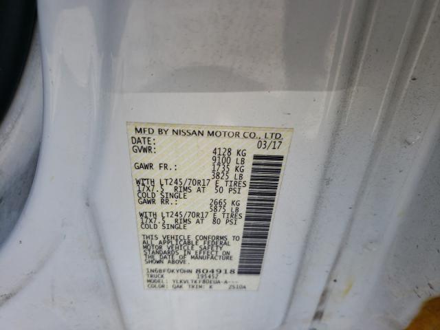 Photo 9 VIN: 1N6BF0KY0HN804918 - NISSAN NV 1500 S 