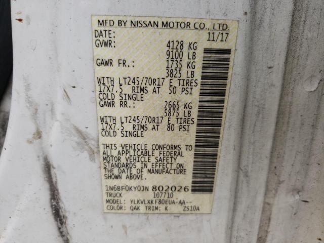 Photo 13 VIN: 1N6BF0KY0JN802026 - NISSAN NV 1500 S 