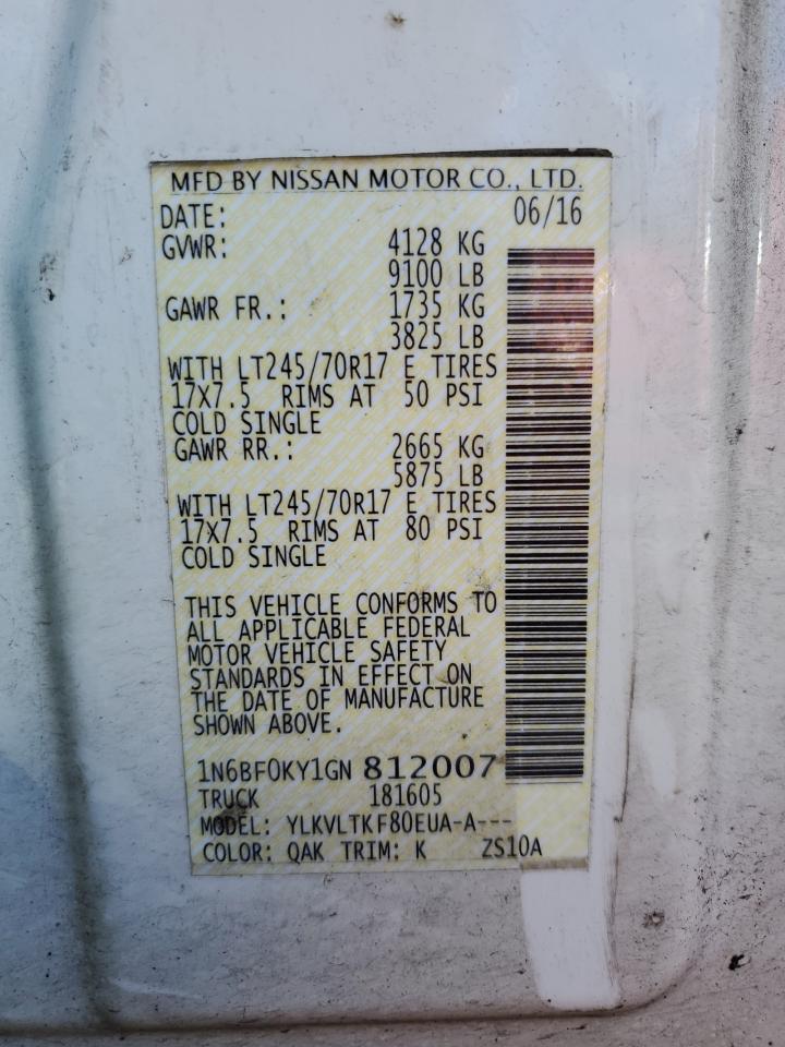 Photo 12 VIN: 1N6BF0KY1GN812007 - NISSAN NV 