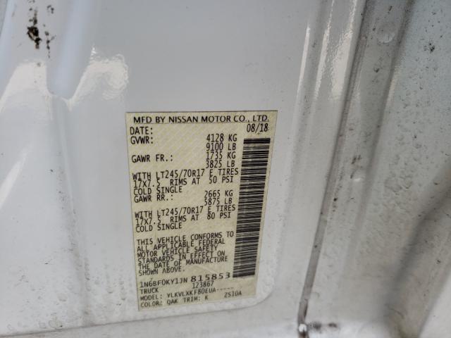 Photo 9 VIN: 1N6BF0KY1JN815853 - NISSAN NV 1500 S 