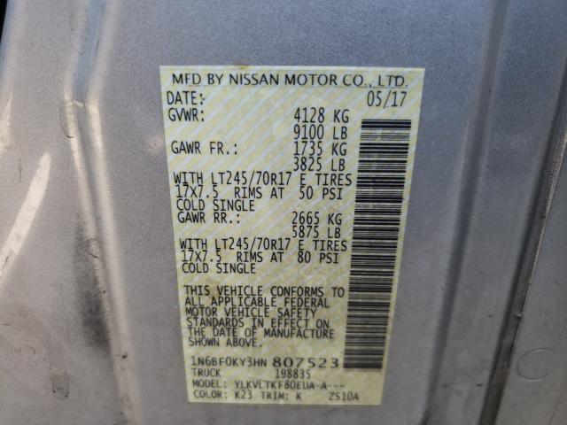 Photo 9 VIN: 1N6BF0KY3HN807523 - NISSAN NV 1500 S 