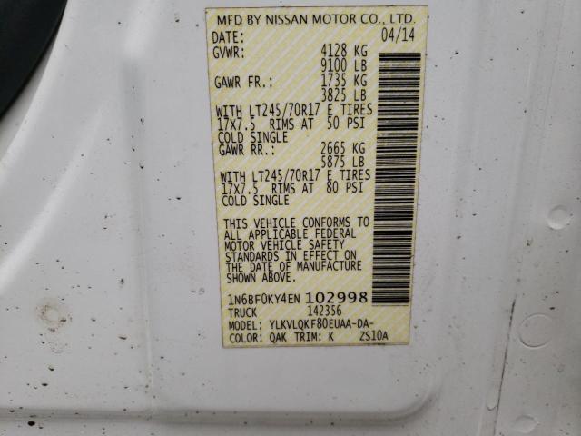 Photo 9 VIN: 1N6BF0KY4EN102998 - NISSAN NV 1500 