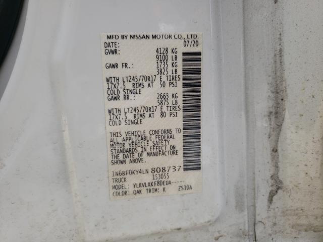 Photo 9 VIN: 1N6BF0KY4LN808737 - NISSAN NV 2500 S 