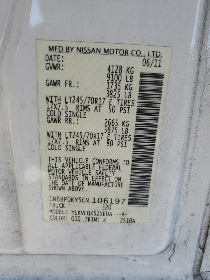 Photo 12 VIN: 1N6BF0KY5CN106197 - NISSAN NV 