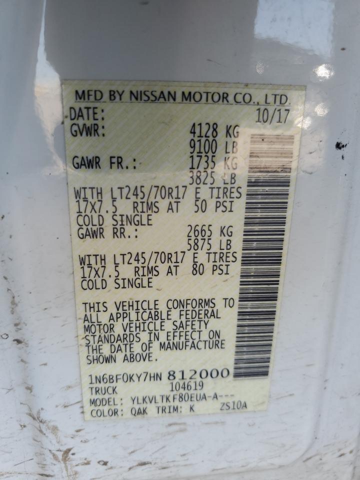 Photo 12 VIN: 1N6BF0KY7HN812000 - NISSAN NV 