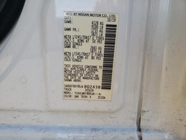 Photo 12 VIN: 1N6BF0KY8LN802438 - NISSAN NV 2500 S 