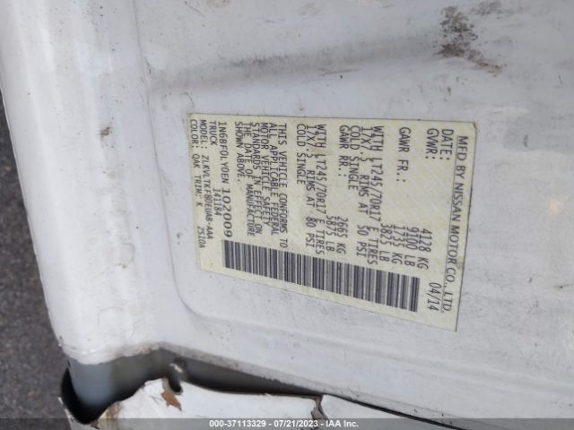 Photo 8 VIN: 1N6BF0LY0EN102009 - NISSAN NV CARGO NV2500 HD 