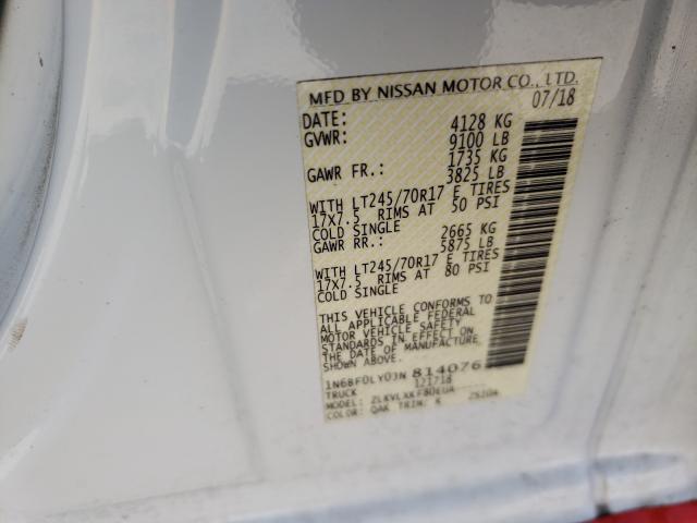 Photo 9 VIN: 1N6BF0LY0JN814076 - NISSAN NV 2500 S 