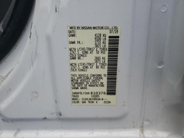 Photo 9 VIN: 1N6BF0LY1KN810376 - NISSAN NV 2500 S 