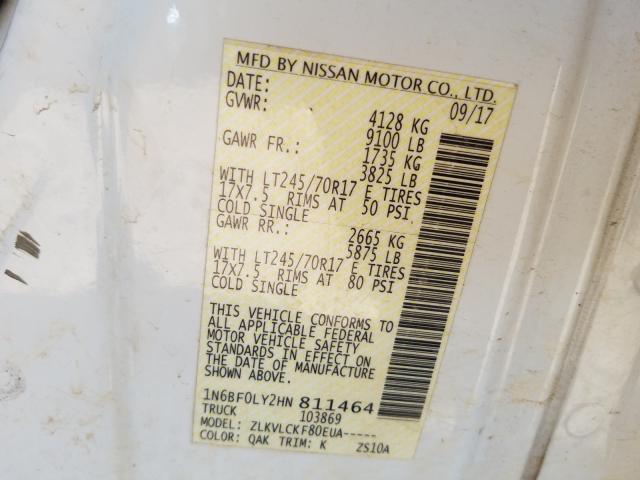 Photo 9 VIN: 1N6BF0LY2HN811464 - NISSAN NV 2500 S 