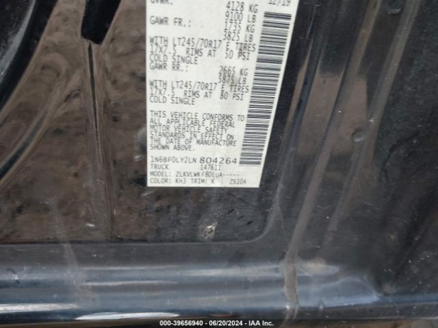 Photo 8 VIN: 1N6BF0LY2LN804264 - NISSAN NV 