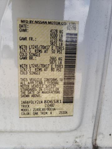 Photo 9 VIN: 1N6BF0LY2LN806581 - NISSAN NV 2500 S 