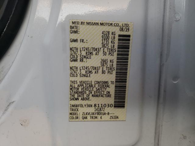 Photo 9 VIN: 1N6BF0LY3KN811030 - NISSAN NV 2500 S 