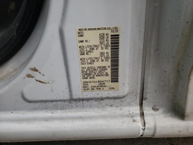 Photo 9 VIN: 1N6BF0LY3LN804757 - NISSAN NV 2500 S 