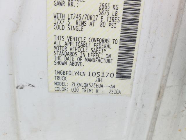 Photo 9 VIN: 1N6BF0LY4CN105170 - NISSAN NV 2500 