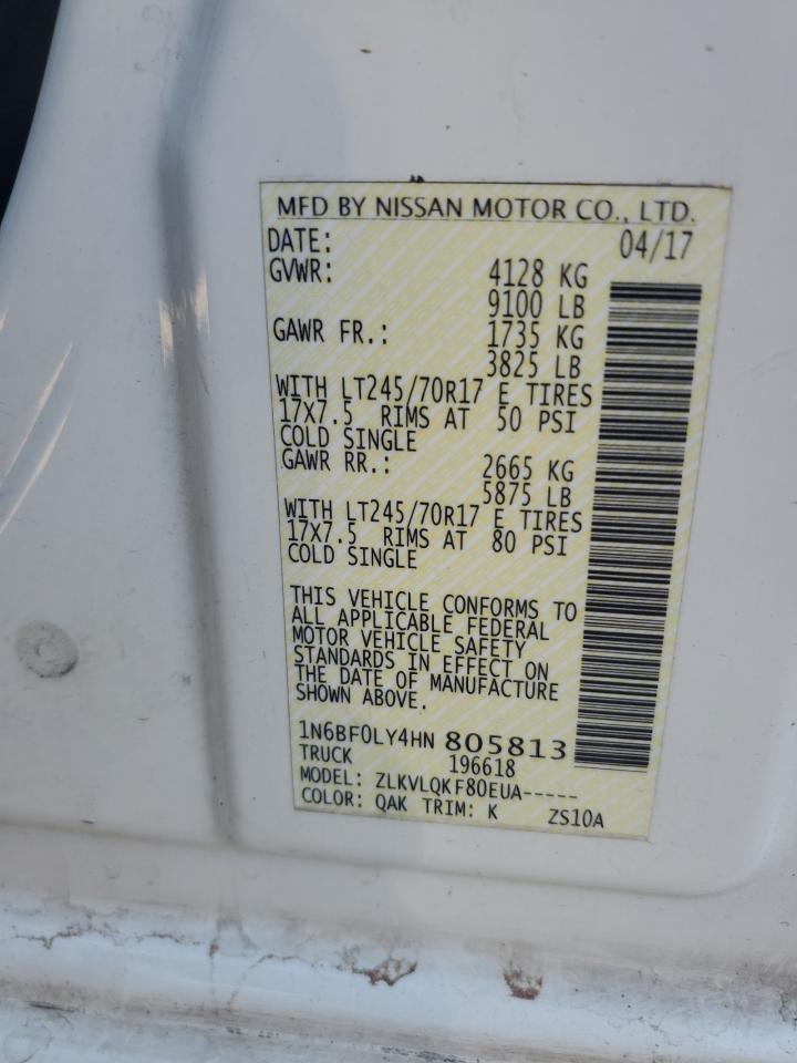 Photo 12 VIN: 1N6BF0LY4HN805813 - NISSAN NV 