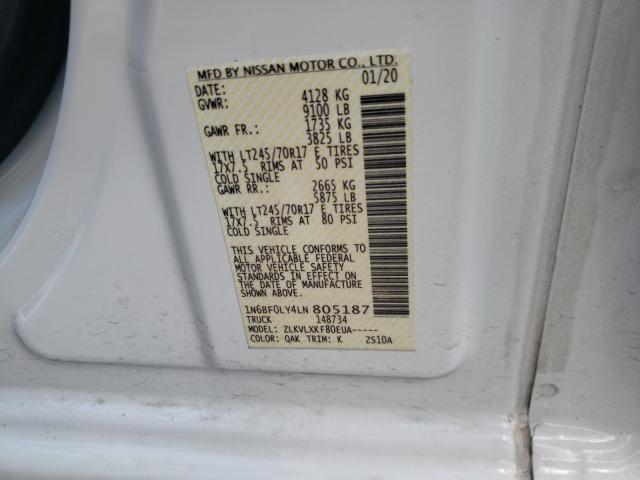 Photo 9 VIN: 1N6BF0LY4LN805187 - NISSAN NV 2500 S 