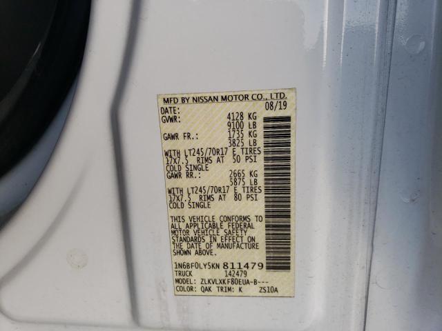 Photo 12 VIN: 1N6BF0LY5KN811479 - NISSAN NV 2500 S 