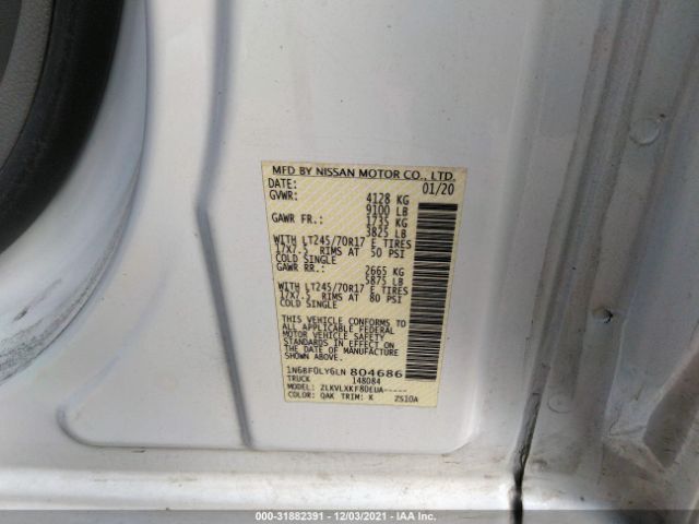 Photo 8 VIN: 1N6BF0LY6LN804686 - NISSAN NV CARGO 