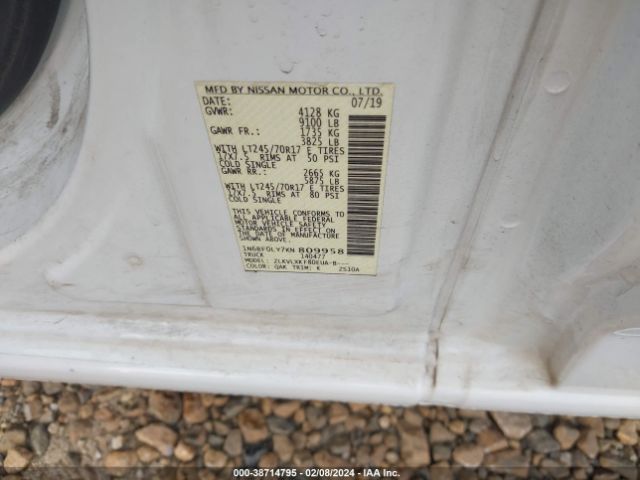 Photo 8 VIN: 1N6BF0LY7KN809958 - NISSAN NV CARGO NV2500 HD 