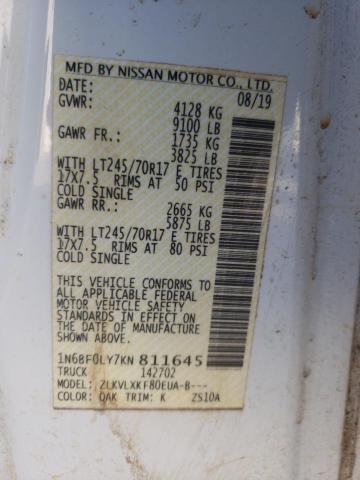 Photo 9 VIN: 1N6BF0LY7KN811645 - NISSAN NV 2500 S 