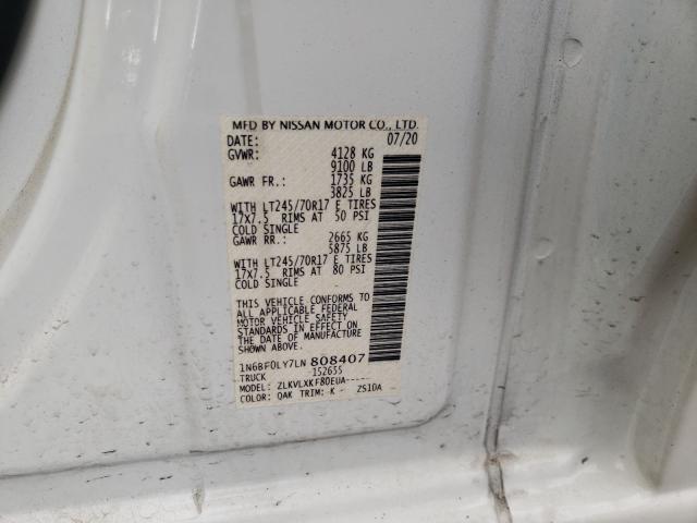 Photo 9 VIN: 1N6BF0LY7LN808407 - NISSAN NV 2500 S 