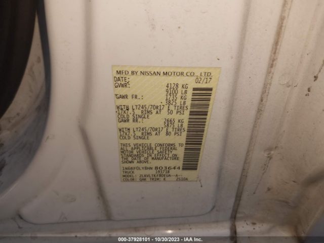 Photo 8 VIN: 1N6BF0LY8HN803644 - NISSAN NV CARGO 