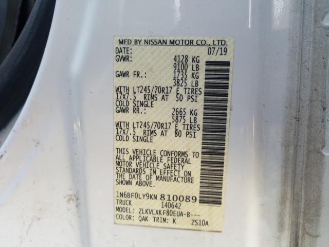 Photo 9 VIN: 1N6BF0LY9KN810089 - NISSAN NV 2500 S 