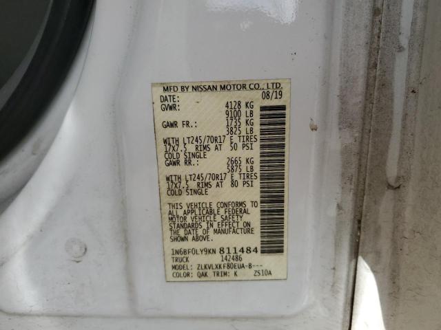 Photo 9 VIN: 1N6BF0LY9KN811484 - NISSAN NV 2500 S 