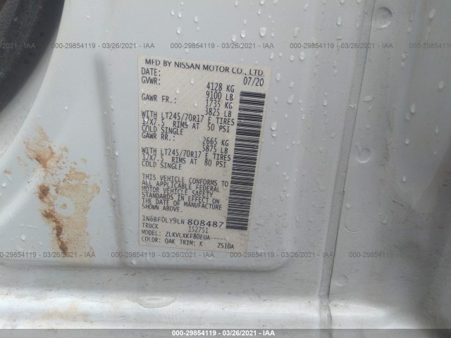 Photo 8 VIN: 1N6BF0LY9LN808487 - NISSAN NV CARGO 