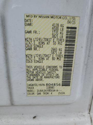 Photo 12 VIN: 1N6BF0LYXFN804856 - NISSAN NV 2500 